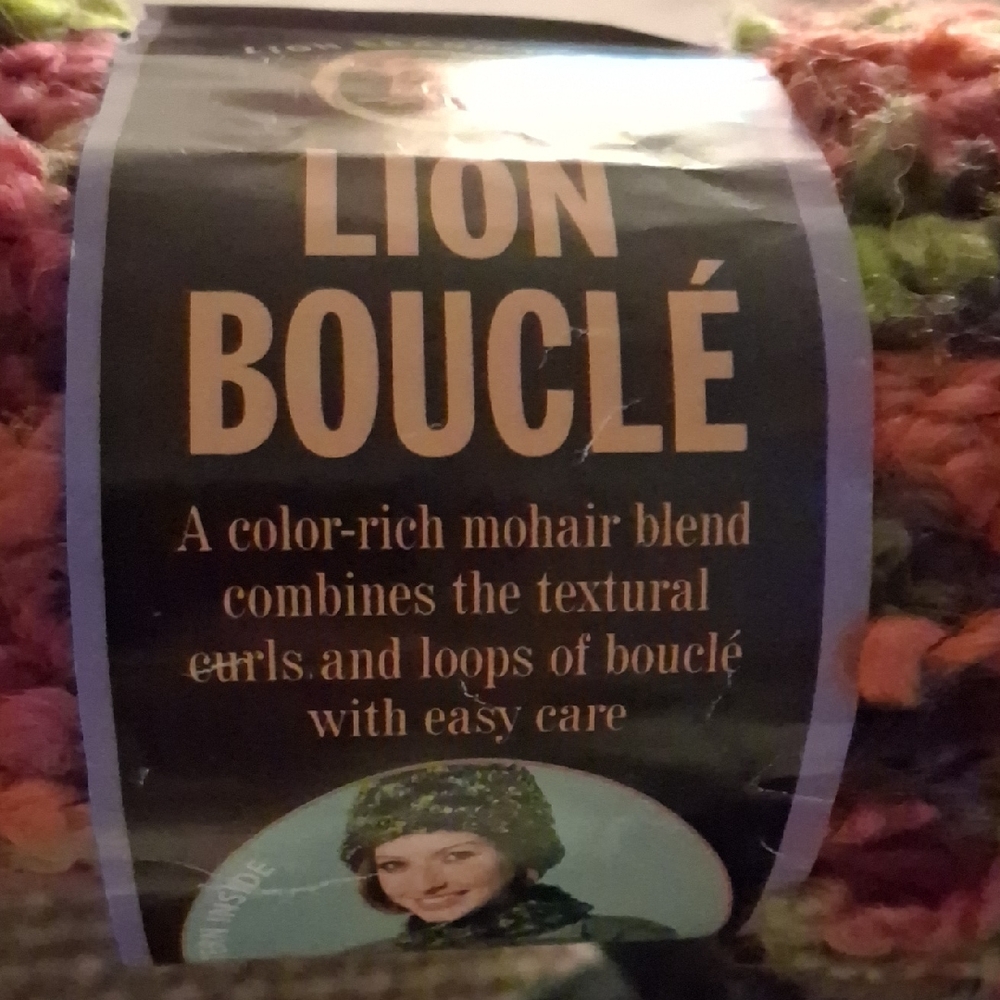 4 Skeins Lion Brand Boucl Yarn - Multicolor ($9 Ea)